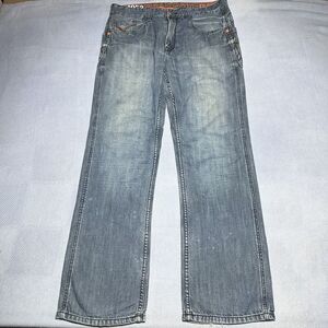 Vintage Ecko Unltd Cross Bones Print Jeans‎ Skater Hip Hop Y2K Streetwear 34x31